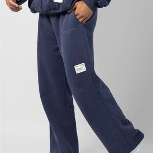 Navy Blue Straight Leg Women's Pants
